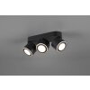 Plafonnier Trio Taurus LED Noir, 6 lumières