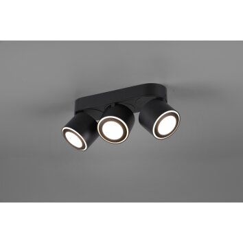 Plafonnier Trio Taurus LED Noir, 6 lumières