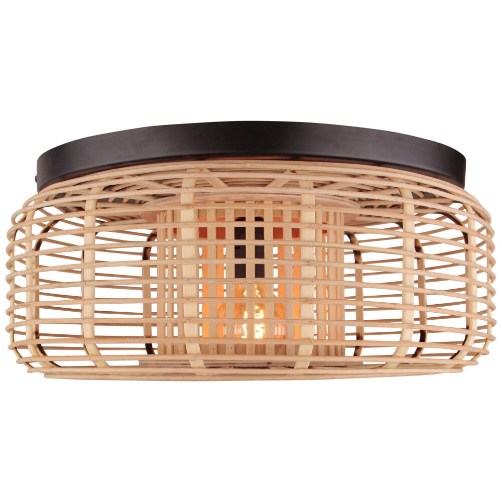 Plafonnier Brilliant Crosstown Bois foncé, Noir, 1 lumière main product photo
