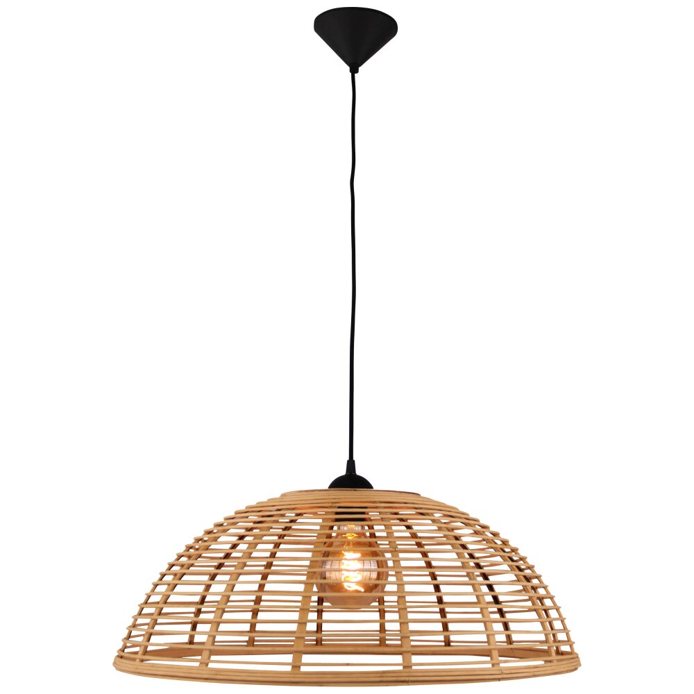 Suspension Brilliant CROSSTOWN Bois foncé, Noir, 1 lumière main product photo