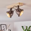 Plafonnier Herford Bois clair, 2 lumières