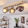 Plafonnier Herford Bois clair, Cuivre, 3 lumières
