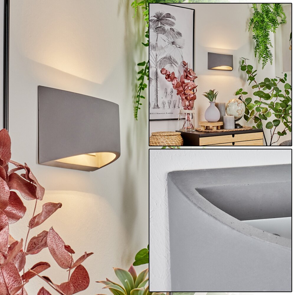 Applique murale Braslo Gris, 1 lumière main product photo