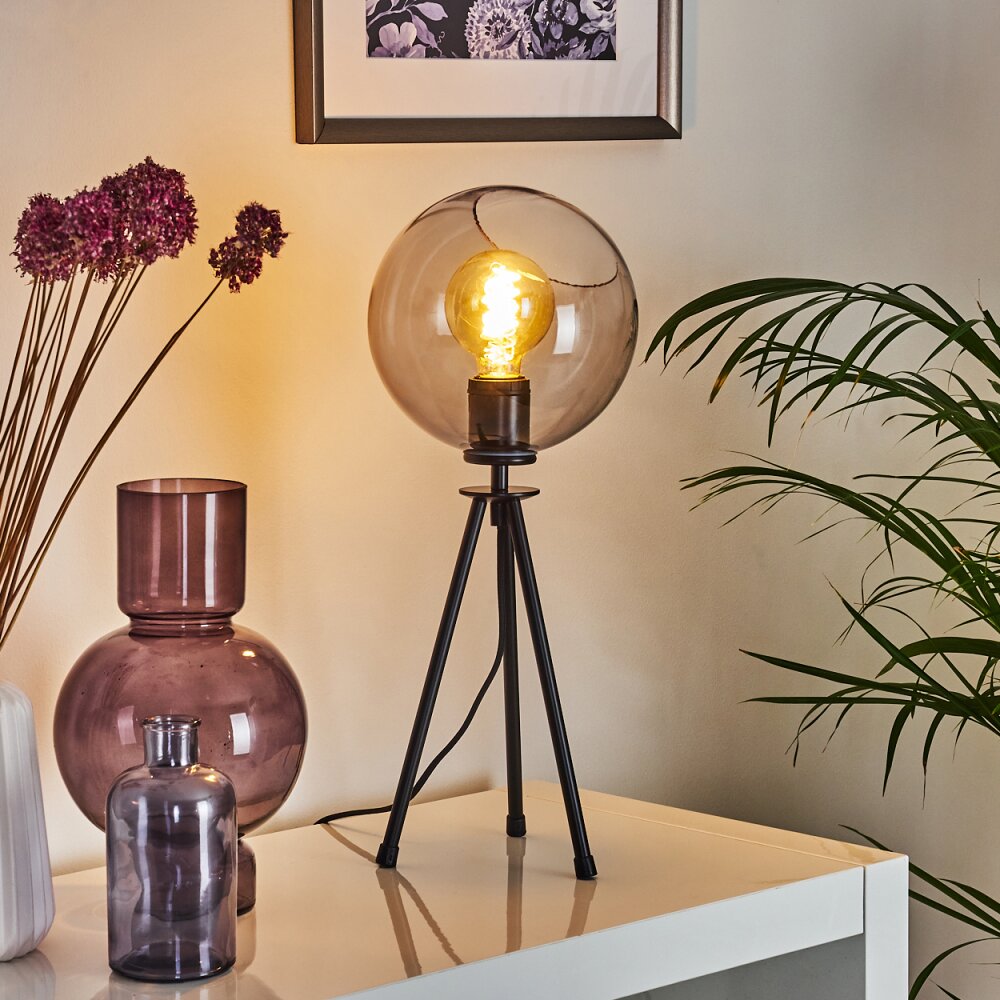 Lampe de table Gondar Noir, 1 lumière main product photo