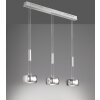 Suspension Fischer & Honsel Colette LED Nickel mat, 3 lumières