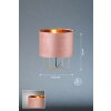Lampe de table Fischer & Honsel Aura Rouge, 1 lumière