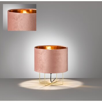 Lampe de table Fischer & Honsel Aura Rouge, 1 lumière