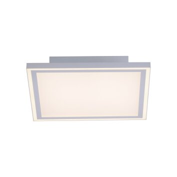 Plafonnier Leuchten-Direkt EDGING LED Blanc, 2 lumières, Télécommandes