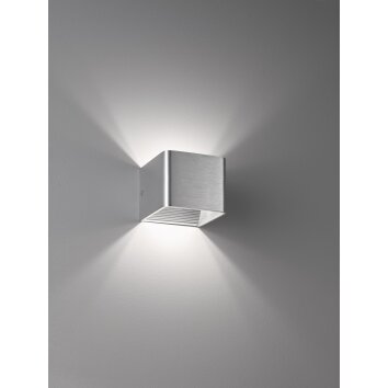 Applique murale Fischer & Honsel Dan LED Aluminium, 1 lumière