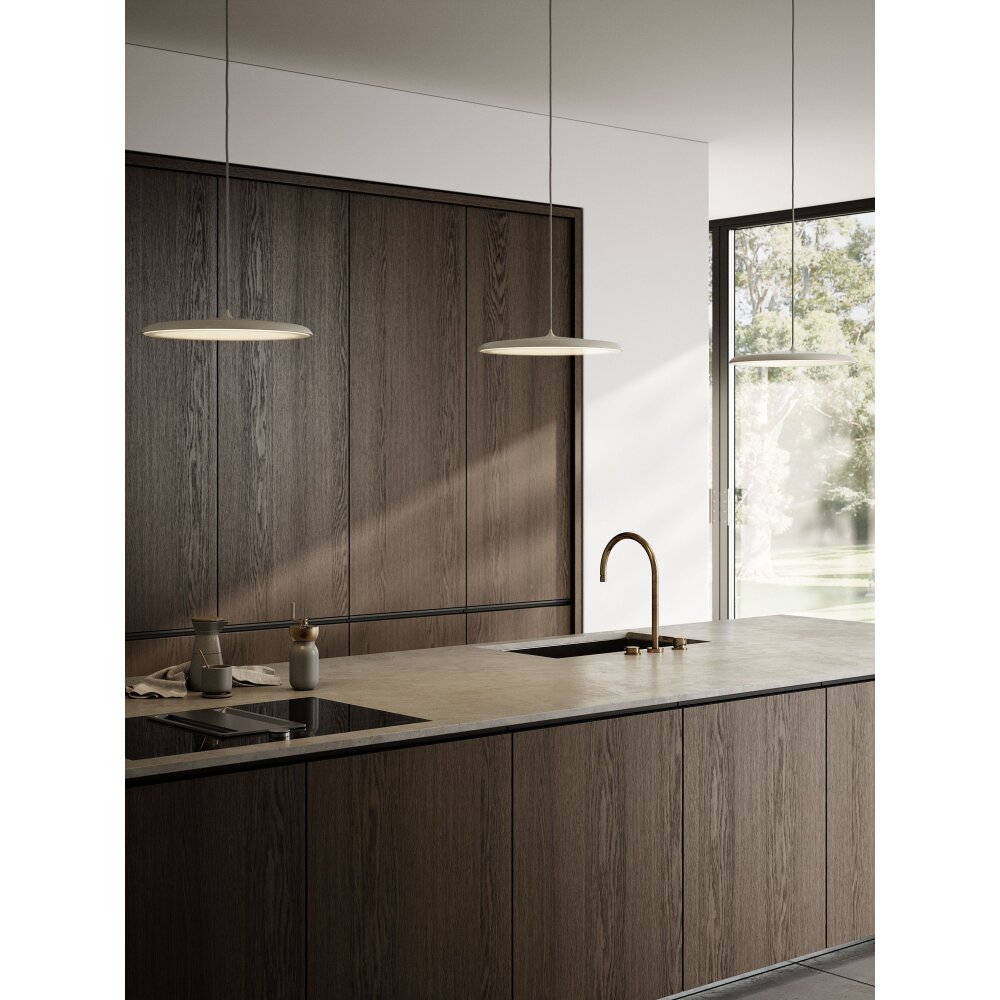Suspension Design For The People by Nordlux ARTIST LED Beige, 1 lumière main product photo