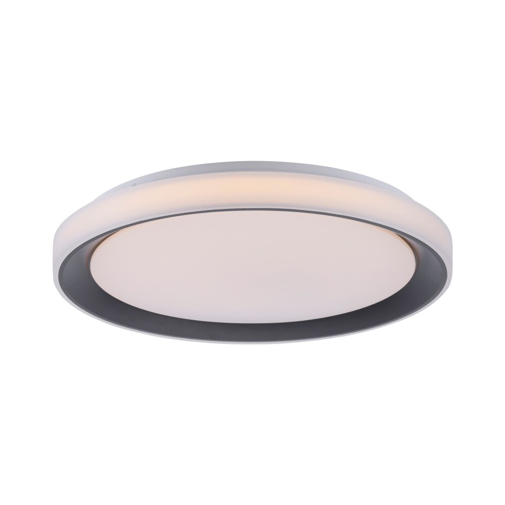 Plafonnier Leuchten-Direkt LOLAsmart_DISC LED Noir, 1 lumière, Télécommandes, Changeur de couleurs main product photo