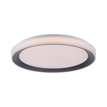 Plafonnier Leuchten-Direkt LOLAsmart_DISC LED Noir, 1 lumière, Télécommandes, Changeur de couleurs