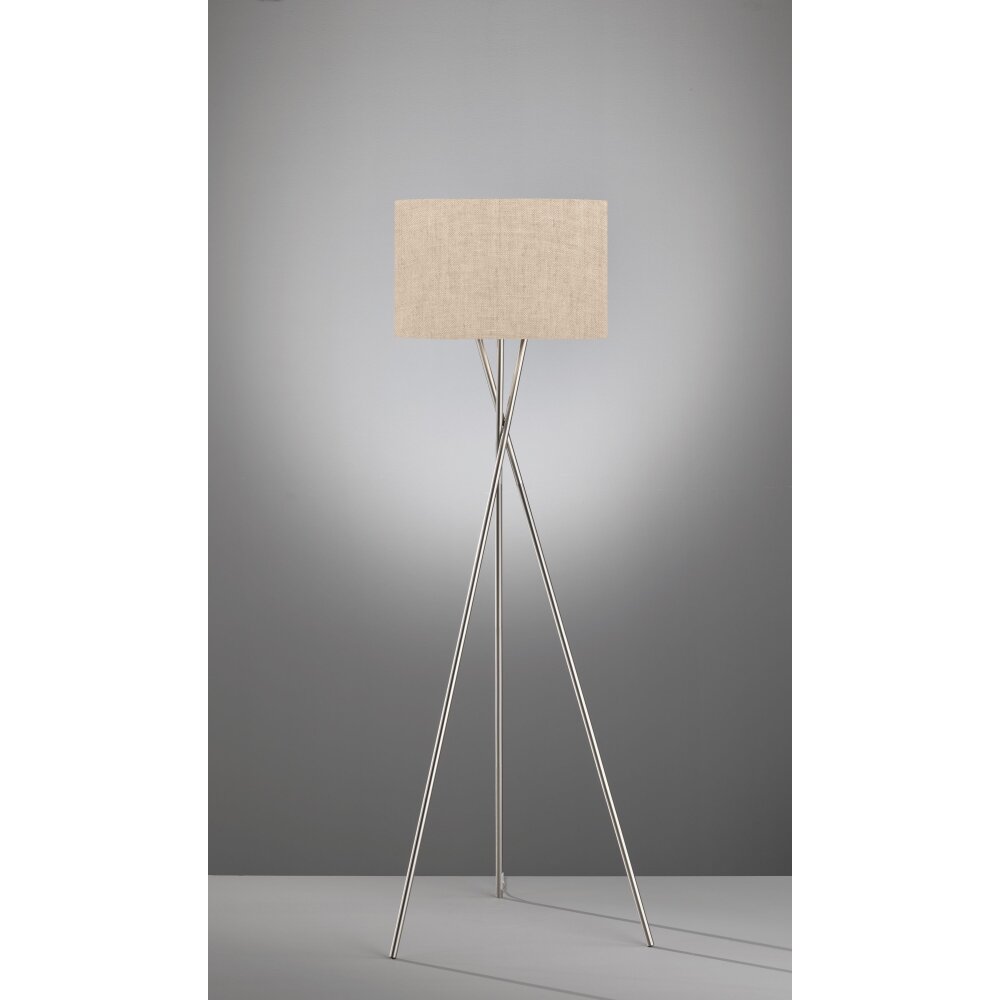 Lampadaire Fischer & Honsel Wotan Nickel mat, 3 lumières main product photo