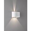 Applique murale Fischer & Honsel Wall LED Blanc, 2 lumières