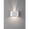 Applique murale Fischer & Honsel Wall LED Blanc, 2 lumières