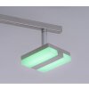 Plafonnier Leuchten-Direkt LOLAsmart-SABI LED Nickel mat, 4 lumières, Télécommandes, Changeur de couleurs