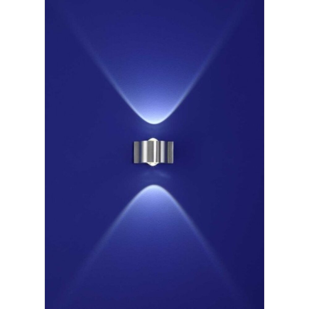 Applique murale B-Leuchten Stream LED Aluminium, 2 lumières main product photo