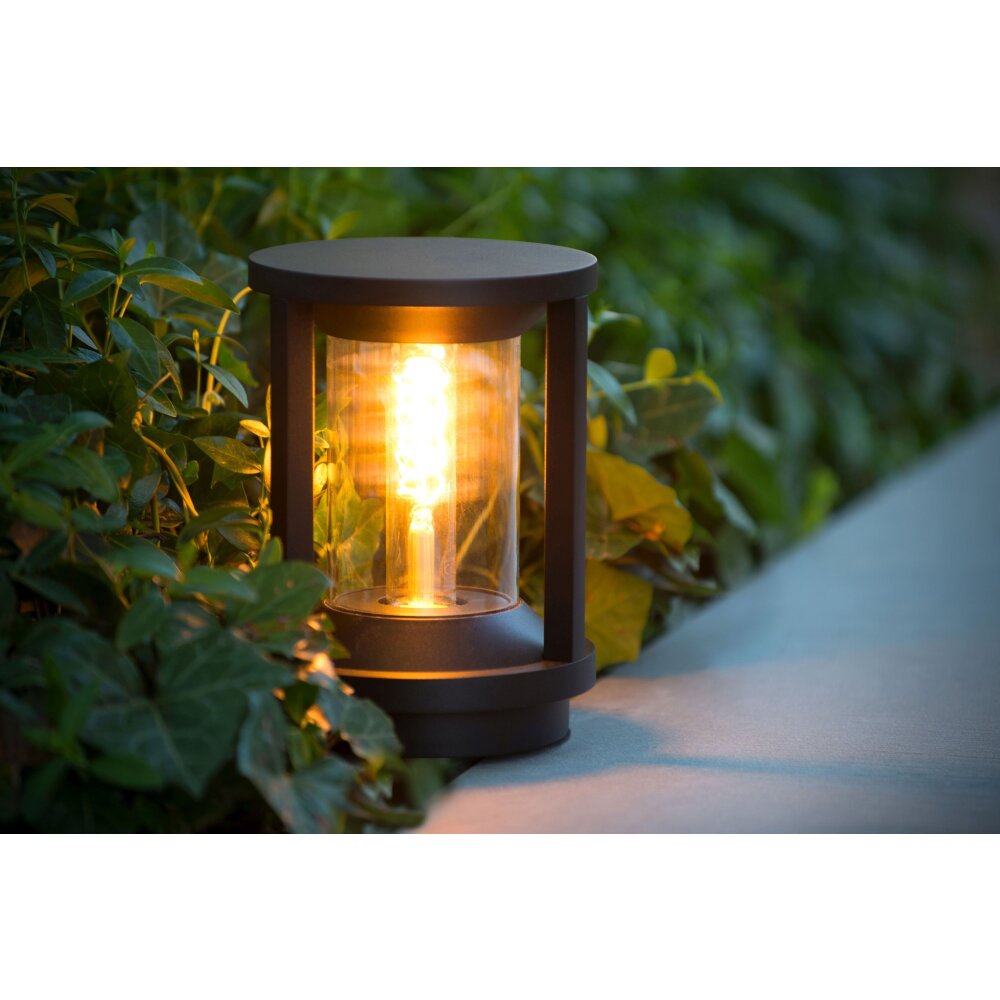 Borne d'éclairage Lucide CADIX Noir, 1 lumière main product photo