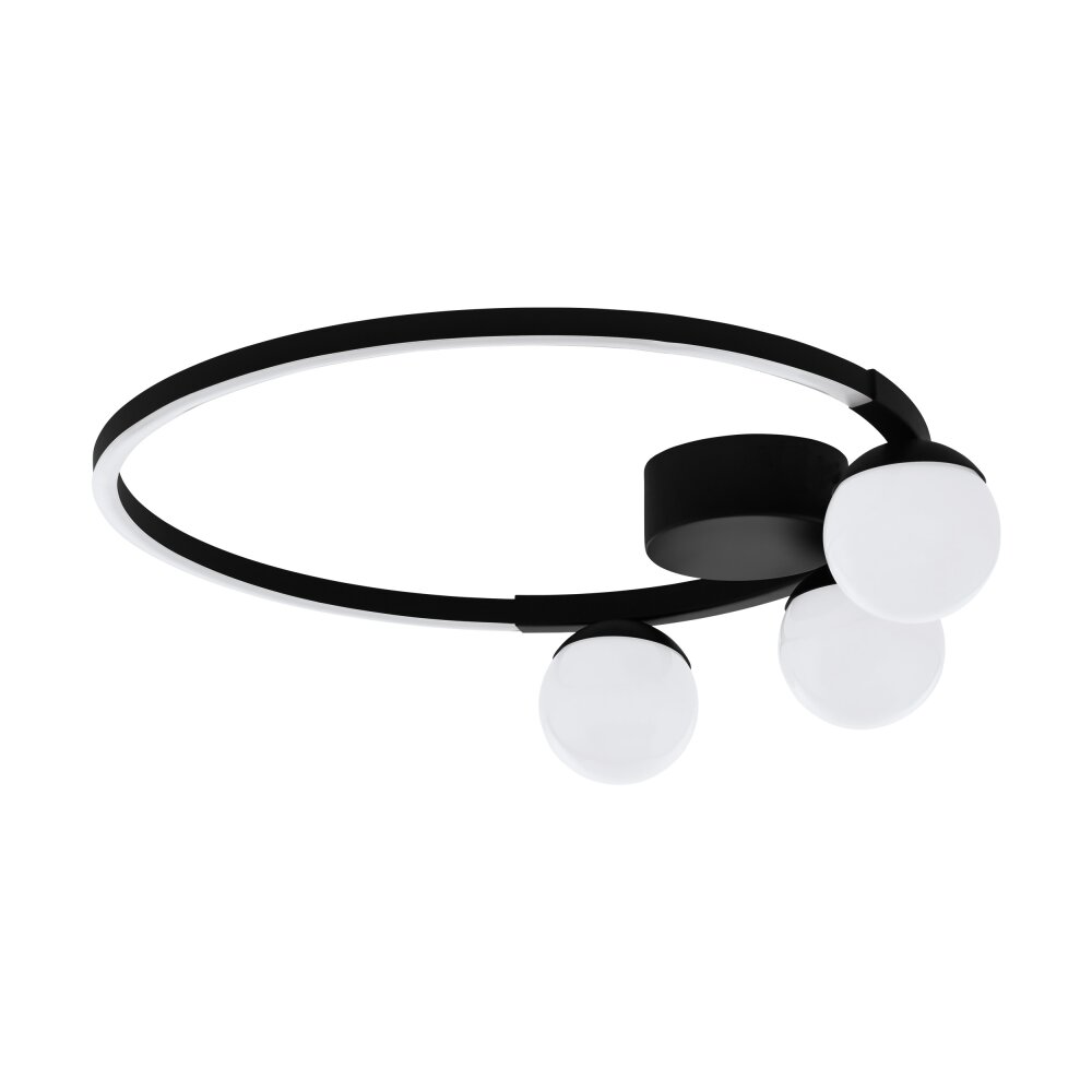 Plafonnier Eglo PHIANEROS LED Noir, 1 lumière main product photo