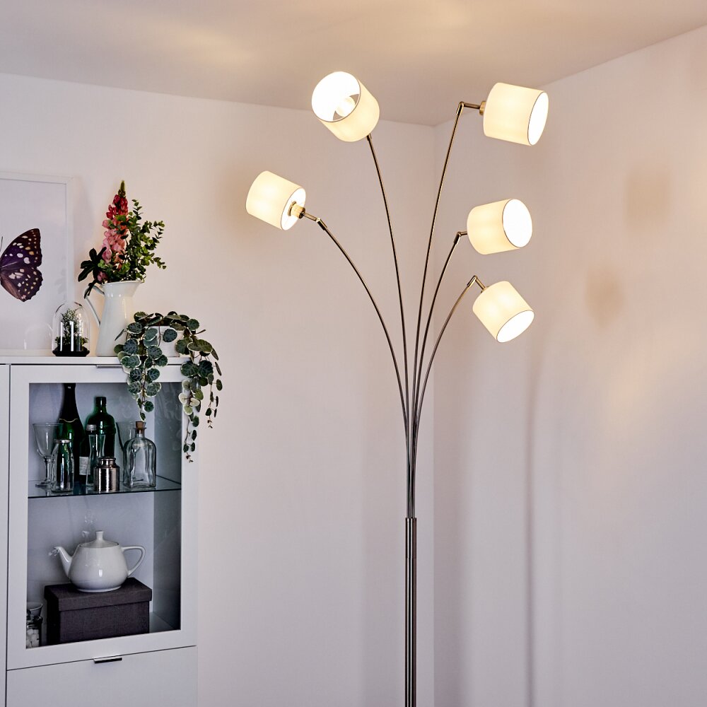 Lampadaire Alsen Nickel mat, 5 lumières main product photo