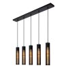 Suspension Lucide LIONEL Noir, 5 lumières