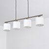 Suspension Alsen Nickel mat, 4 lumières