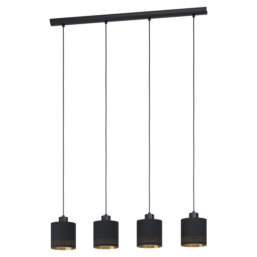 Suspension Eglo ESTEPERRA Noir, 4 lumières main product photo
