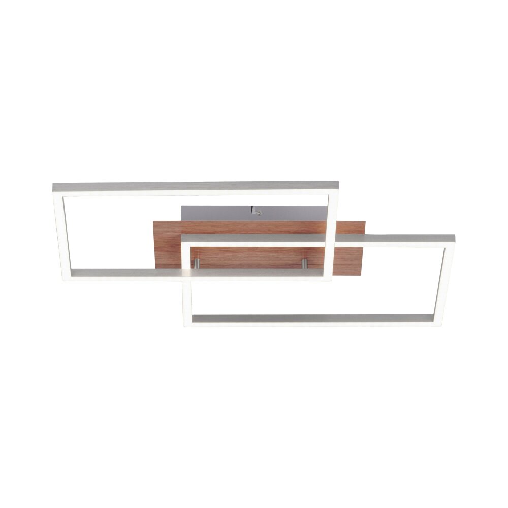 Plafonnier Leuchten-Direkt IVEN LED Bois clair, 2 lumières, Télécommandes main product photo