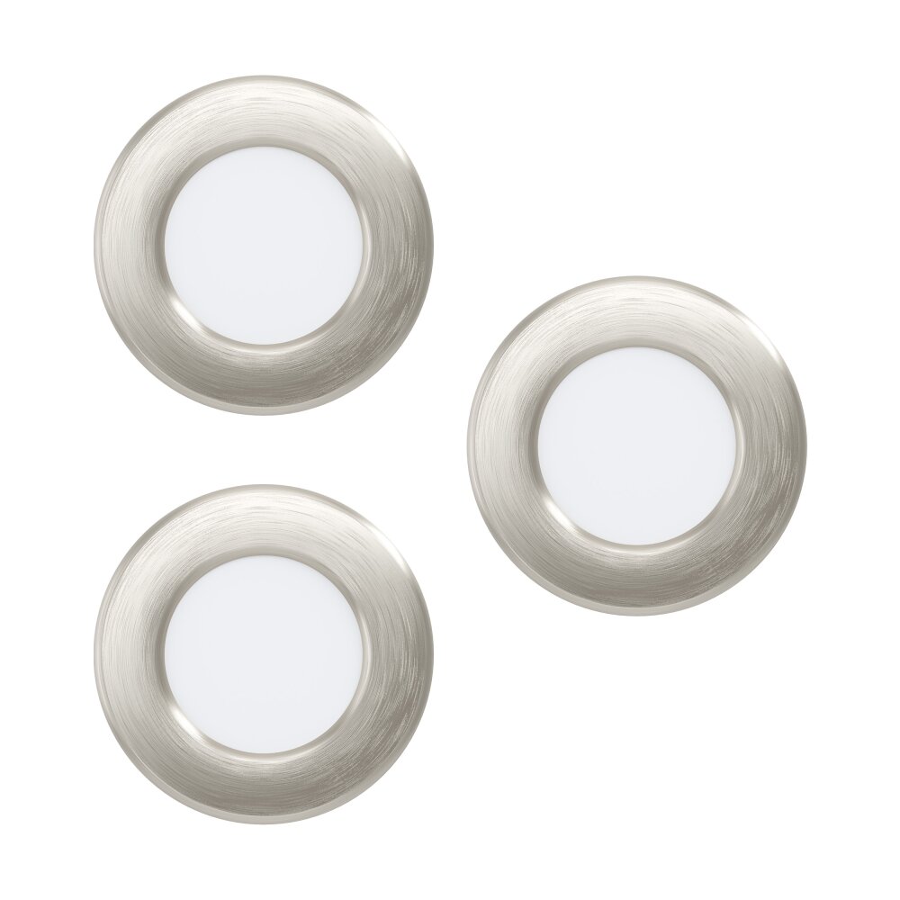 Spot encastrable Eglo FUEVA LED Nickel mat, 3 lumières main product photo