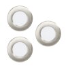 Spot encastrable Eglo FUEVA LED Nickel mat, 3 lumières