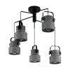 Suspension Eglo HILCOTT Noir, 5 lumières