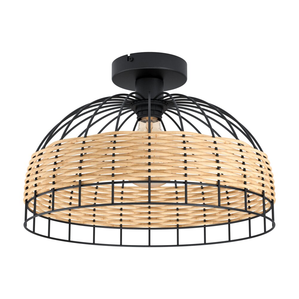 Plafonnier Eglo ANWICK Noir, 1 lumière main product photo