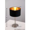 Lampe de table Eglo Leuchten Maserlo Nickel mat, 1 lumière