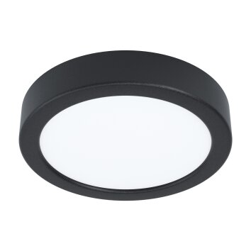 Spot encastrable Eglo FUEVA LED Noir, 1 lumière