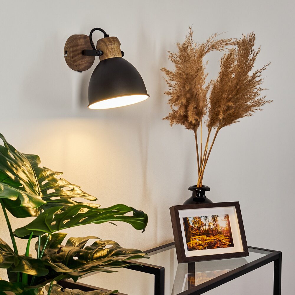 Applique murale Banjul Noir, 1 lumière main product photo