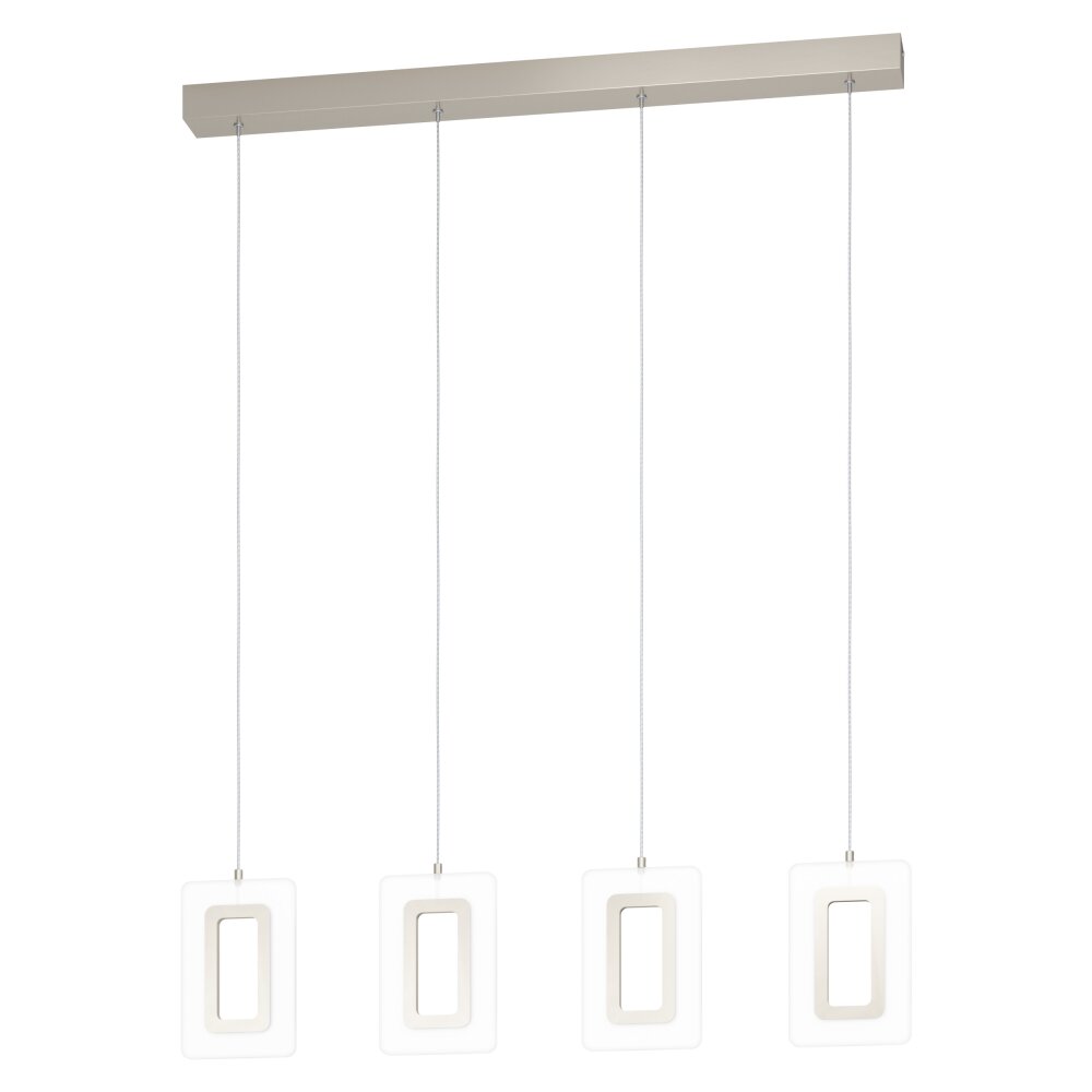 Suspension Eglo ENALURI LED Nickel mat, 4 lumières main product photo