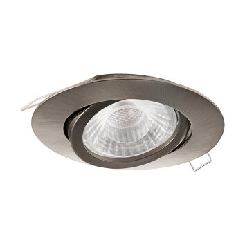 Spot encastrable Eglo TEDO LED Nickel mat, 1 lumière