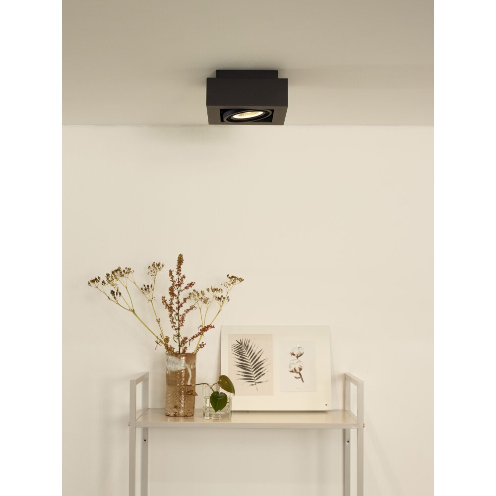 Spot de plafond Lucide ZEFIX LED Noir, 1 lumière main product photo