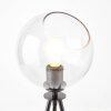 Lampe de table Brilliant AFTON Noir, Transparent, 2 lumières