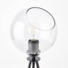 Lampe de table Brilliant AFTON Noir, Transparent, 2 lumières