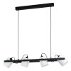 Suspension Eglo HORNWOOD Noir, 4 lumières