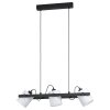 Suspension Eglo HORNWOOD Noir, 3 lumières