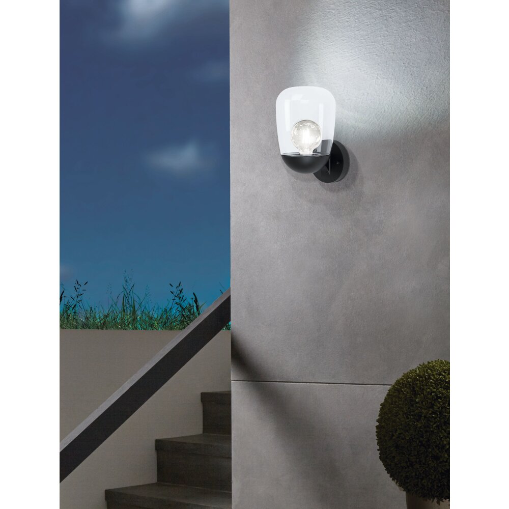 Applique murale d'extérieur Eglo DONATORI Noir, 1 lumière main product photo