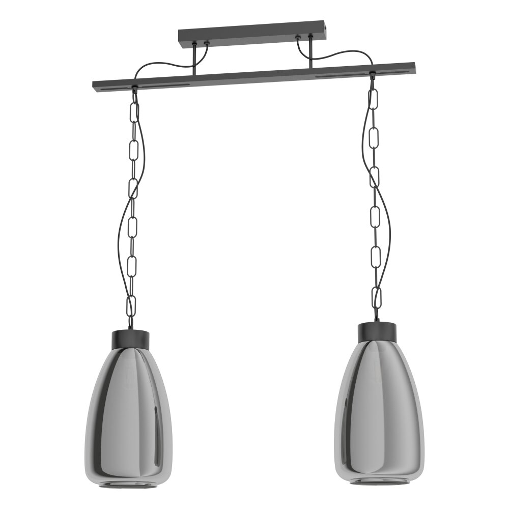Suspension Eglo BRICKFIELD Noir, 2 lumières main product photo