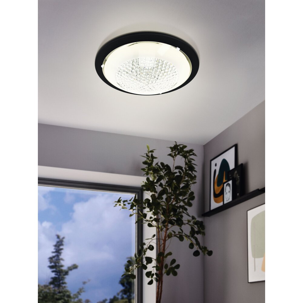 Plafonnier Eglo ACOLLA LED Noir, 1 lumière main product photo