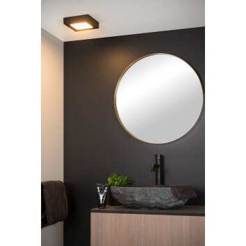 Plafonnier Lucide BRICE LED Noir, 1 lumière