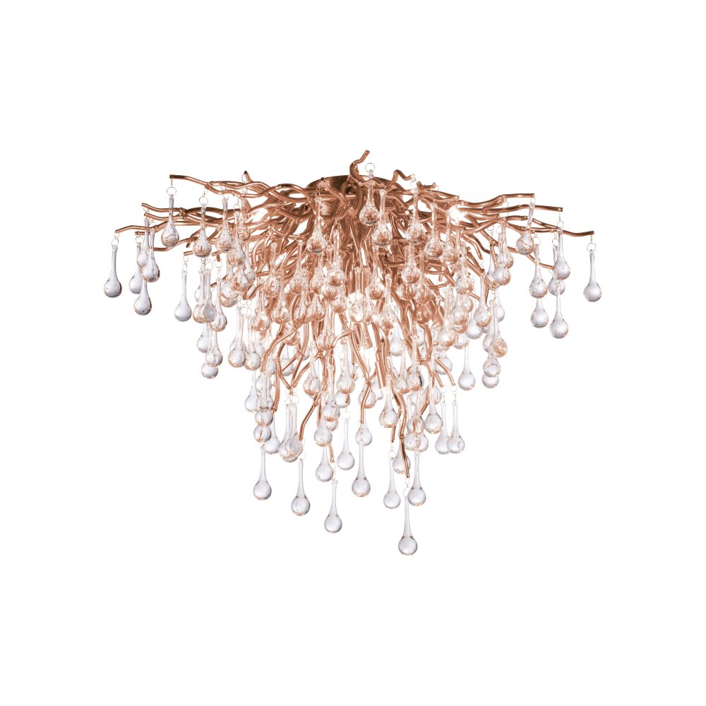 Plafonnier Paul Neuhaus ICICLE Vieux laiton, 9 lumières main product photo