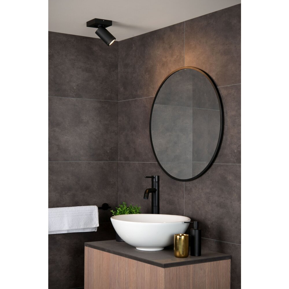 Spot de plafond Lucide TAYLOR LED Noir, 1 lumière main product photo
