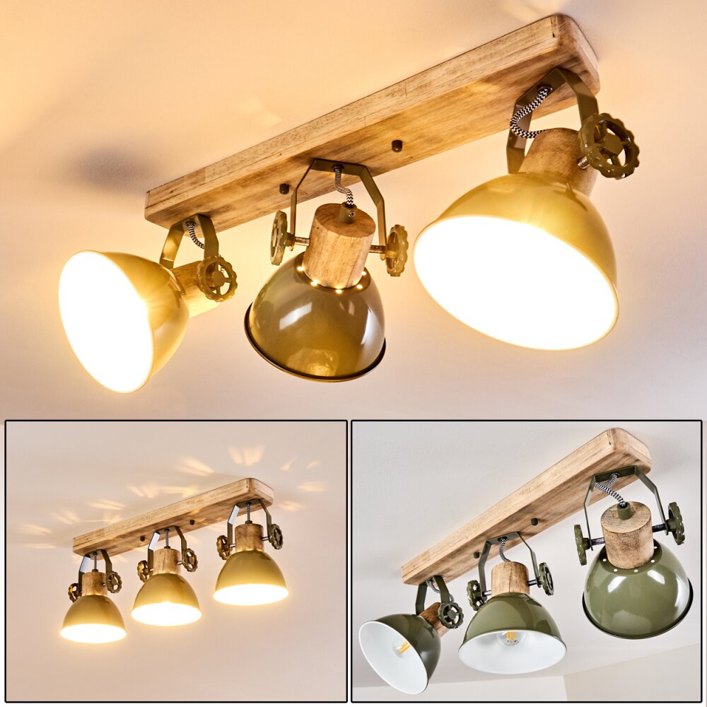Plafonnier Orny Bois clair, 3 lumières main product photo
