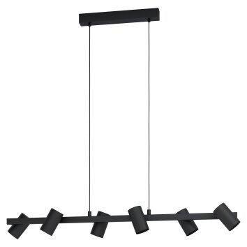 Suspension Eglo GATUELA Noir, 6 lumières